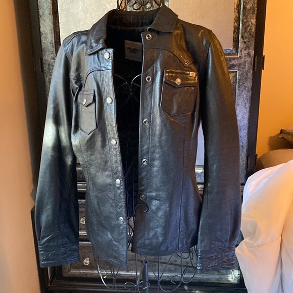 Harley-Davidson Jackets & Blazers - Harley-Davidson Black Leather Jacket